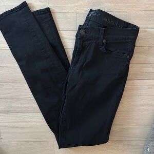 7 for all Mankind Women's Black Skinny Jeans